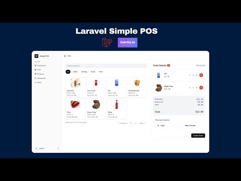 Simple POS Laravel Inertia JS | Vue jS