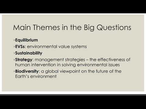 IB ESS Quick Intro 1 1