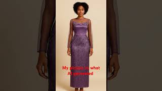 ORIGINAL PICTURE VS AI IMAGE #design #gownglamour #dress #fashionstyle #trendingshorts