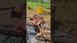 Young african mum cooking for her family#villagelife #shortfeed #traditionalcooking