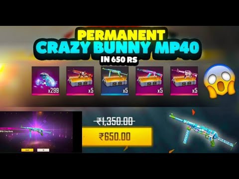 I Got Crazy Bunny Mp40 Permanent 😱 in 650 Rs || ToTo Gaming