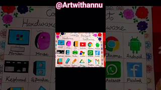 Hardware and software easy drawing with oil pastel colours #viral shorts# @ Artwithannu