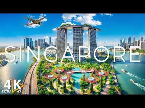 SINGAPORE 4K UHD - Scenic Relaxation Film with Calm Music - 4K Video Ultra HD