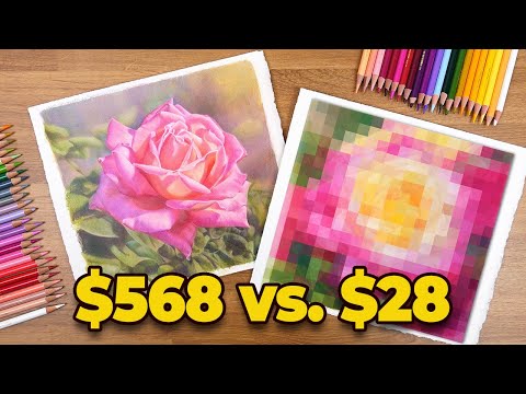 World’s MOST EXPENSIVE Colored Pencils vs. $30 Alternative
