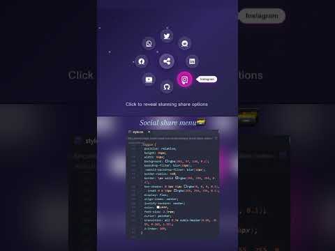 ✨ “One click, all socials unlocked 🚀  #coding #shorts # #webdesign #webdevelopment #creativecoding