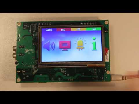 Linux demo running on the NXP i.MX RT1050 EVK board