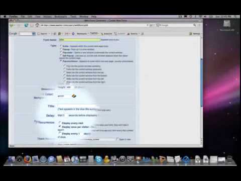 How to create a form in Aweber Part 1