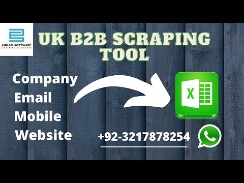 Whofish.org web scraping tool || How to scrape uk b2b emails list
