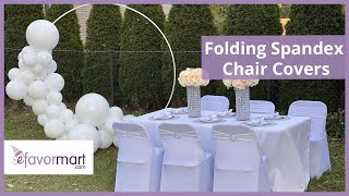 Folding Spandex Chair Covers | Chair Decor | eFavormart.com