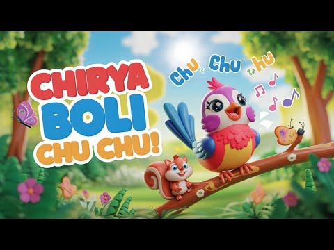 Chirya Boli Chu Chu: A Little Bird's Song"A Fun and joyful Poem for Kids"@CoComelon @ChuChuTV