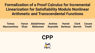 [CPP'26] Formalization of a Proof Calculus for Incremental Linearization for Satisfiability(…)