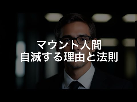 マウントを取ってくる人の末路と自滅の法則