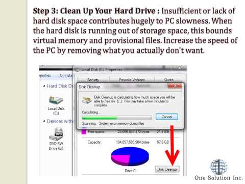 How to Optimize a Slow PC | One Solution Inc