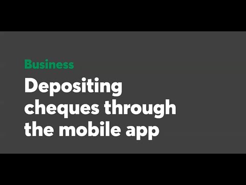 AccèsD Affaires – Depositing cheques through the mobile app