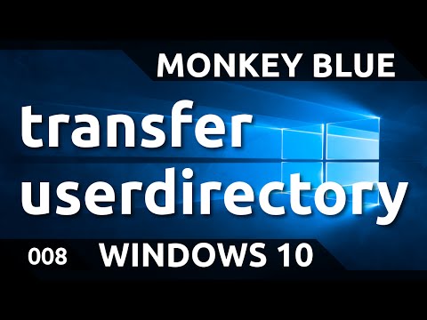 Windows 10: how to transfer userdirectory