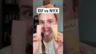 Full Face of ELF vs NYX Makeup 👀 (Part 1) #elfcosmetics #drugstoremakeup #makeupcomparison