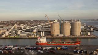 Time lapse construction of the Port of Liverpool Biomass Terminal