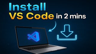 Install Visual Studio code on Windows 10/11 in 2 mins||VS code