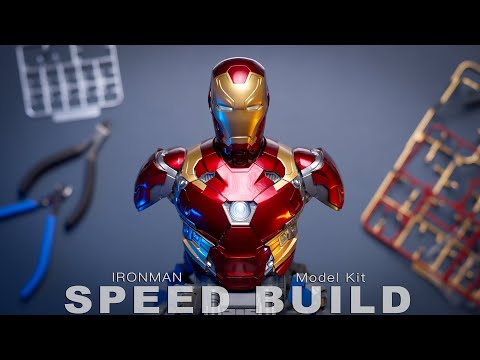 IronMan Mark 46 Bust Model Kit Speed Build | Iron Man Suit