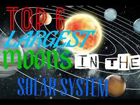 The Largest Moons in the Solar System