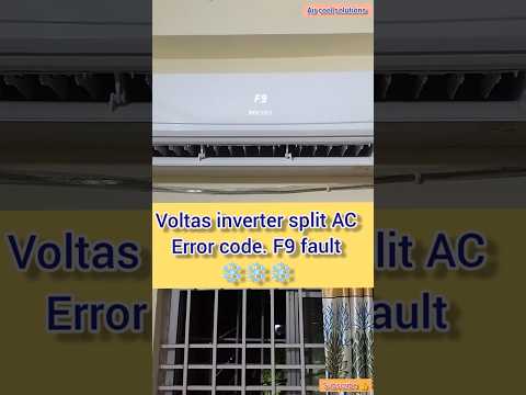 Voltas ac F9 error code solutions to fix f9 error in ac inverter AC #condition #cool #ac #shorts 🧿