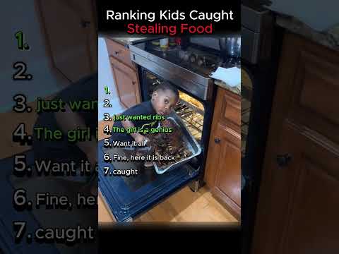 Ranking Kids Caught Stealing Food #shorts #funny