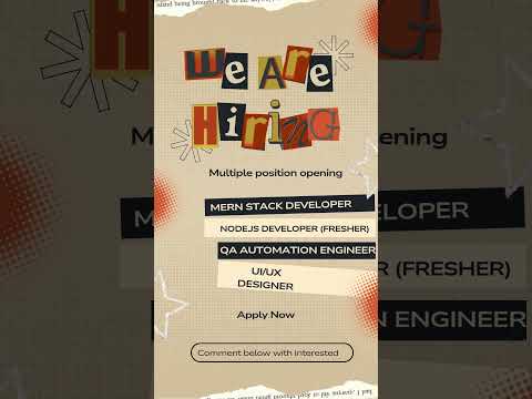 🚀Mypcot Infotech Hiring Multiple IT Opening Fresher & Experience Mumbai #itjobs #shorts #techjobs