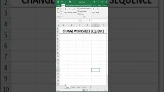 MOVE WORKSHEET | CHANGE WORKSHEET SEQUENCE | DIGITAL BHANDAR