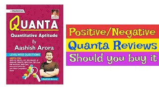 Quanta Book Reviews | Should you buy it? Aashish Arora Quant Book