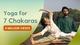 30 Mins Asanas & Meditation to activate the 7 chakras