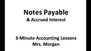 Notes Payable and Accrued Interest