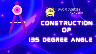 Construct 135° Angle Without Protractor | Compass & Ruler ✍️📐 #AngleConstruction #GeometryTips