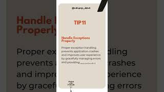 Handle Exceptions Properly #dotnet #dotnetprogramming #coding #aspnetcore