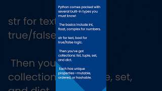 What Are Python's Data Types? #artificialintelligence #techiesplusacademy #voicecloning #learnpython