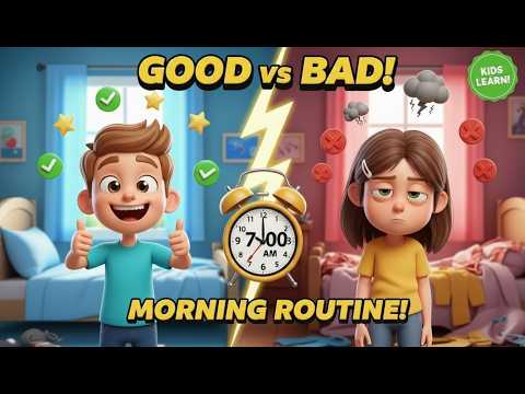 Good Morning Habits vs Bad Morning Habits for Kids | Kid Songs & Learning TV |