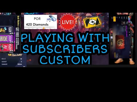 Free Fire Live Playing With Subscribers