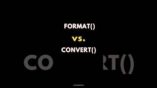 SQL FORMAT() vs. CONVERT() for Date Formatting ✍️