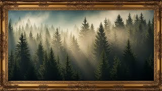 Frame TV Art with Music: Hyper-Realistic Forest Window View for TV • 4K Nature Ambience