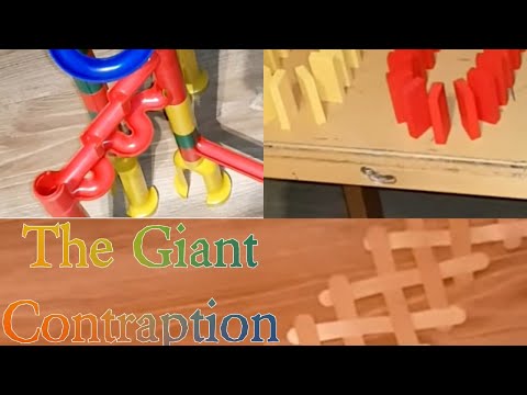 The giant Contraption of Marble Race, Dominos and Stickbombs