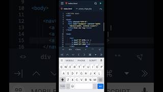 html nav tag 🔥 / CS Coding Hub #shorts #html