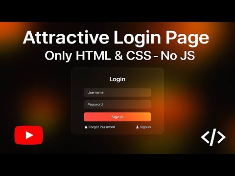 How to Create a Neon Login Page with HTML & CSS | Glowing Background Animation Tutorial