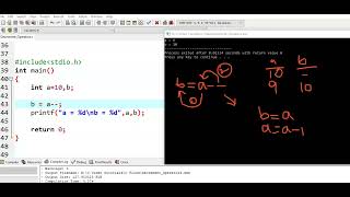 Decrement Operators -- || Prefix Decrement || Postfix Decrement