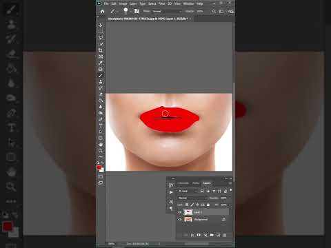 Lipstick #colour  #change  in #photoshop #shorts #reels