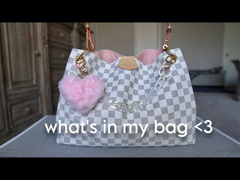 what's in my bag ♡ LUXURY! ✨ pink 🩷