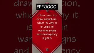 Unveiling the Passion of color #FF0000