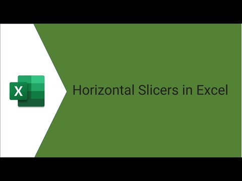 Mastering Data Analysis with Horizontal Slicers in Excel"
