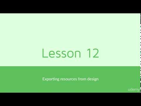 (Complete HTML5 CSS 3 Guide for Web development)012 Exporting resources from design