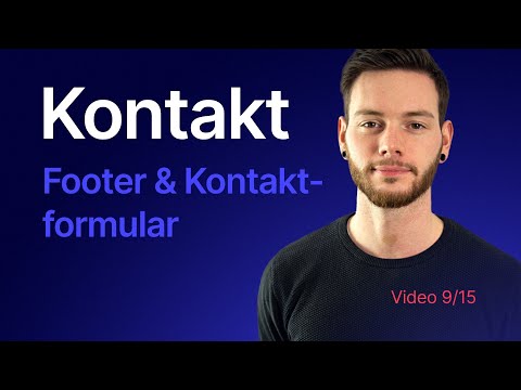 FOOTER & KONTAKTFORMULAR in WordPress + ELEMENTOR erstellen | 9 Footer & Kontaktformular