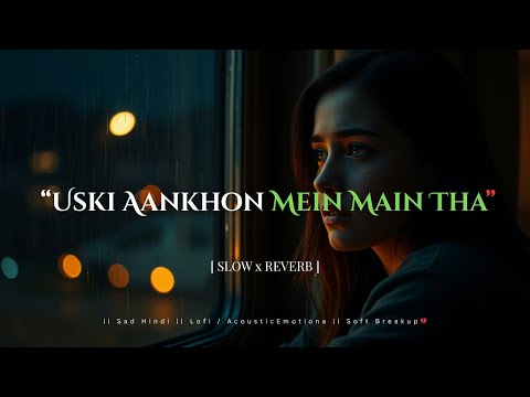 “Uski Aankhon Mein Main Tha” Heartbreak💔, Soft, Sad Hindi🥀 || Emotional || Acoustic / Lofi