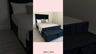 Manhattan Bed  Frame with Lines - PSCL BEDS
